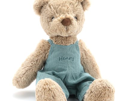 Personalised Bear - Honey Bear Blue Overalls Online Hot Sale