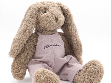 Personalised Bunny - Mrs Honey Bunny Lilac Overalls Cheap