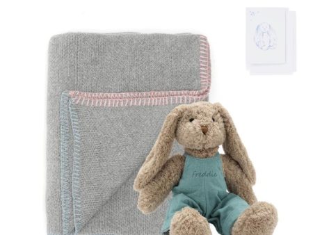 Personalised Bunny & Blankie Bundle - Blue Sale