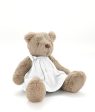 Personalised Bear - Honey Bear White Dress For Discount