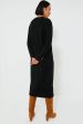 Black Boucle Knit Nelle Dress For Cheap