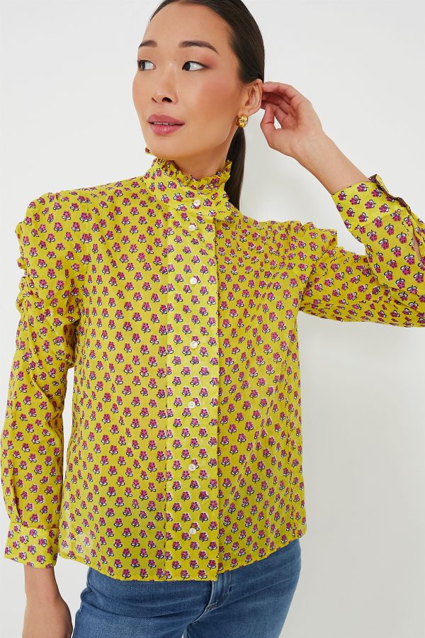 Yellow Magenta Wind Blouse on Sale