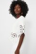 White Elysse Embroidery Short Sleeve Top Fashion