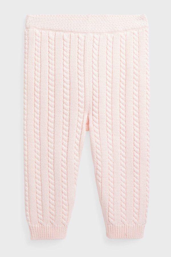 Delicate Pink Organic Cotton Sweater Pant Online Hot Sale