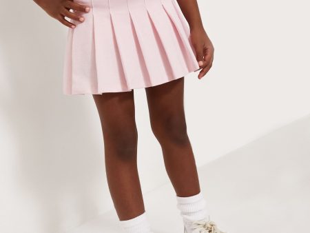 Little Girls Pleated Mesh Skort Sale