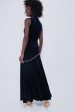 Navy Sole Velvet Dress Online