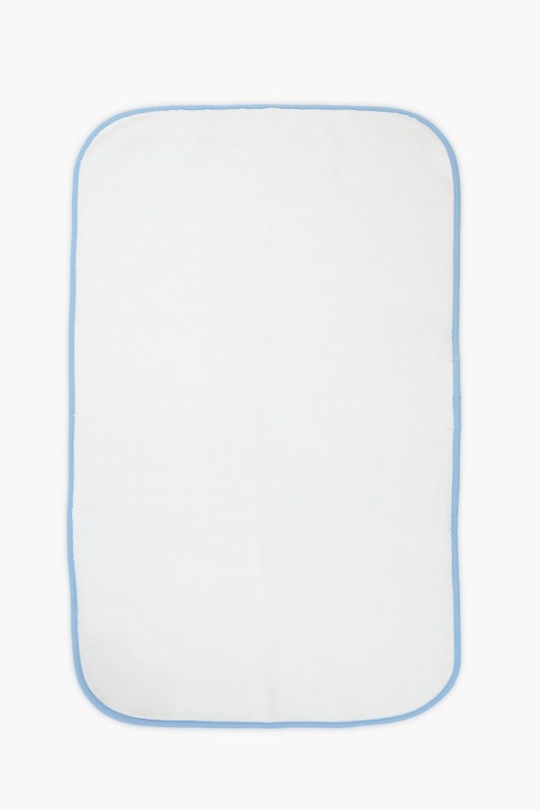 French Blue Piped Edge Bath Mat Online