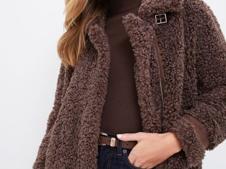 Brown Sherpa Giulia Jacket on Sale