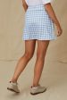 Light Blue Gingham 16 Inch Karrie Golf Skirt Hot on Sale