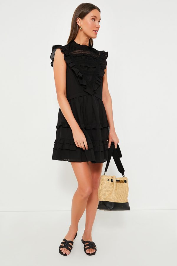 Black Cecilia Ruffle Dress Fashion