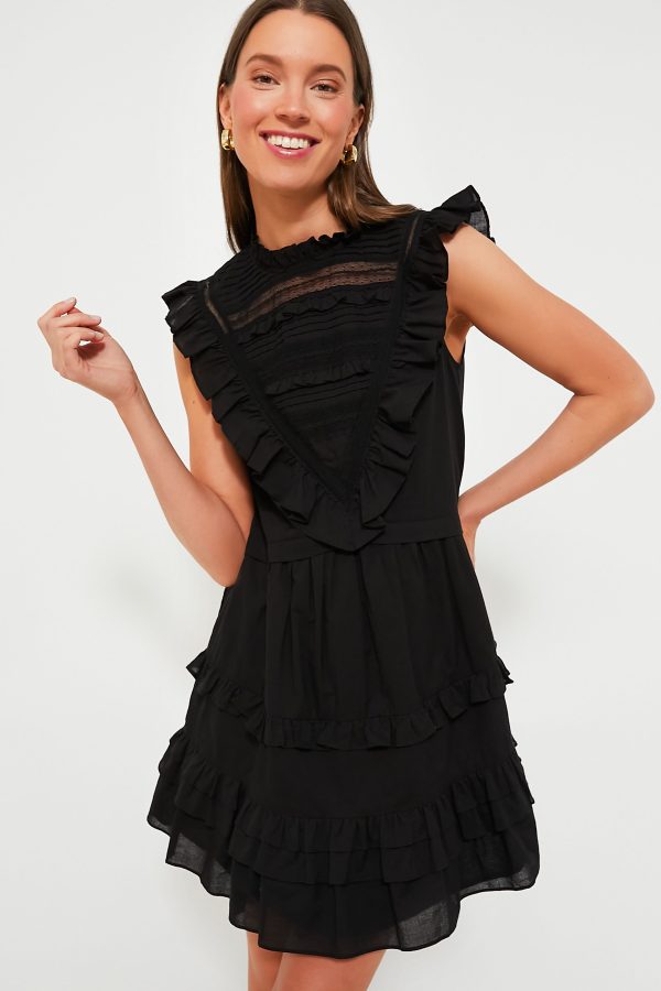 Black Cecilia Ruffle Dress Fashion