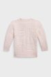 Delicate Pink Long-Sleeve Organic Cotton Novelty Bear Cardigan Hot on Sale