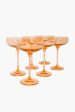 Blush Pink Champagne Coupe (Set of 6) For Discount