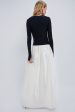 Black and Ivory Meringue Maxi Dress Online Sale