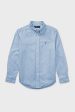 Boys Blue Long-Sleeve Oxford Button-Down Sportshirt Supply