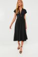 Black Bardello Midi Dress Sale