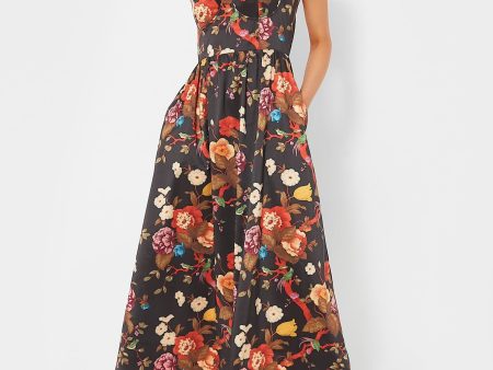 Baroque Floral Maria Dress For Sale