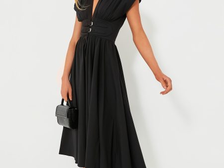 Black Bardello Midi Dress Sale