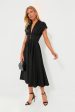 Black Bardello Midi Dress Sale