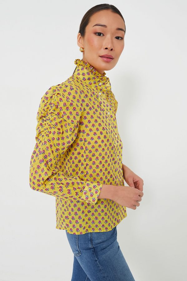 Yellow Magenta Wind Blouse on Sale