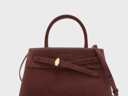 Chestnut Veronica Beard Dash Bag For Cheap