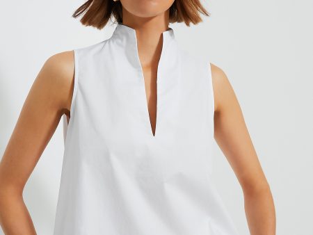 White Sleeveless Celeste Top Fashion