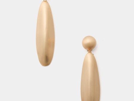 Brushed Brass Fiore Earring Sale