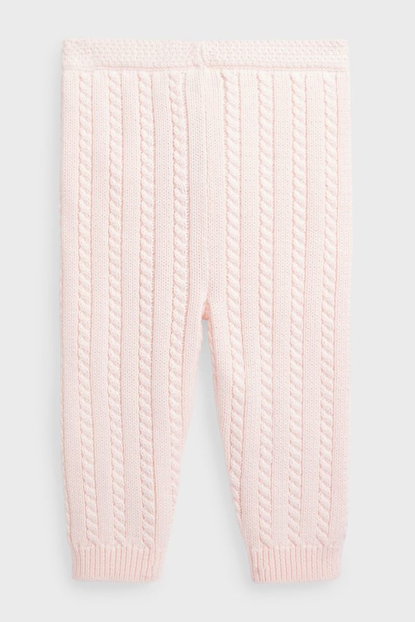 Delicate Pink Organic Cotton Sweater Pant Online Hot Sale