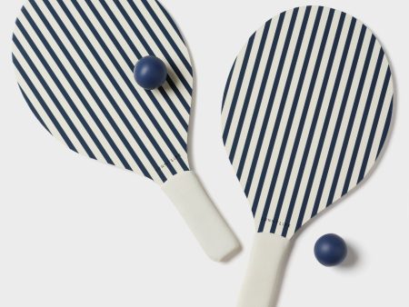 Coastal Blue Stripe Beach Paddle Set Online