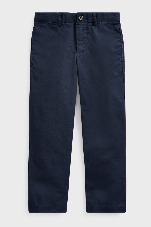 Navy Slim Fit Cotton Chino Pant Online now