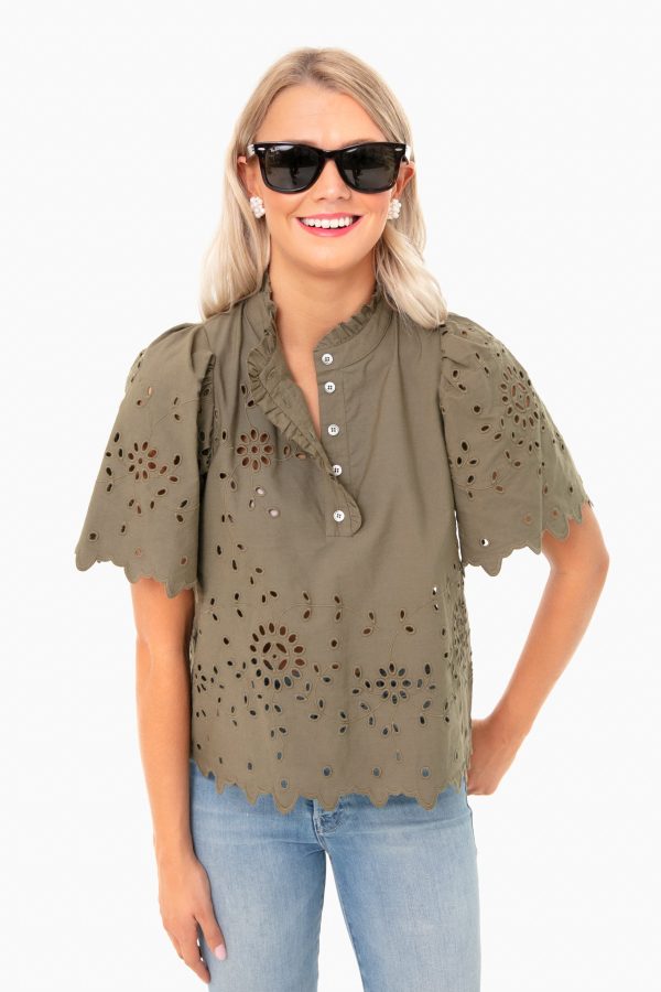 Army Fiona Short Sleeve Top Supply