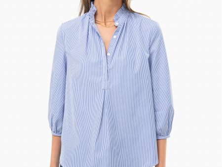 Striped Sara Henley Shirt Sale