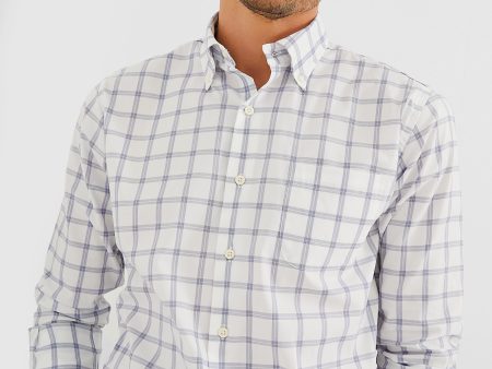 White Gorham Crown Lite Cotton-Stretch Sport Shirt Sale