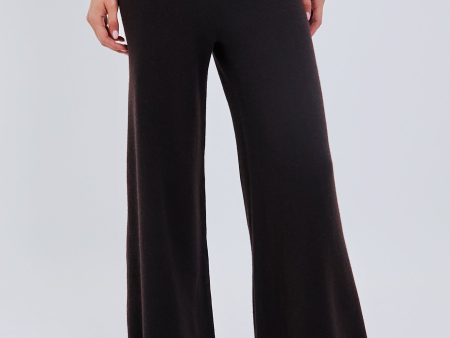 Chocolate Zoe Wide Leg Pants For Discount