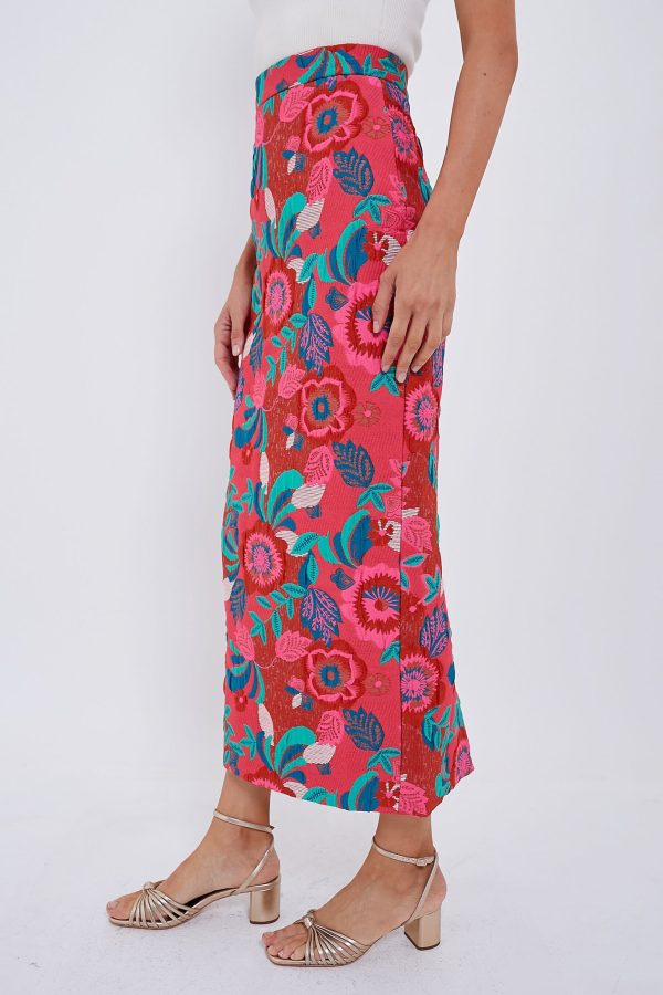 Orchard Blooms Nat B Skirt For Cheap