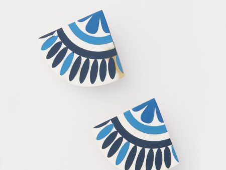 Sea Blue Tile Earrings Sale