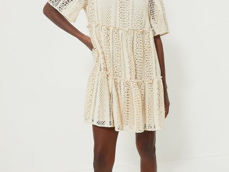 Sand Crochet Lace Crawford Dress Online Sale