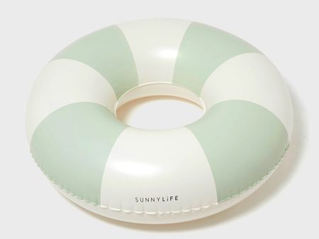 Soft Olive Stripe Tube Pool Ring Online Sale