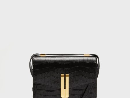 Black Croc Effect Vancouver Bag Online