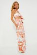 Off White Seashell Top & Long Skirt Set on Sale