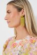 Yellow Fanning Earrings For Discount