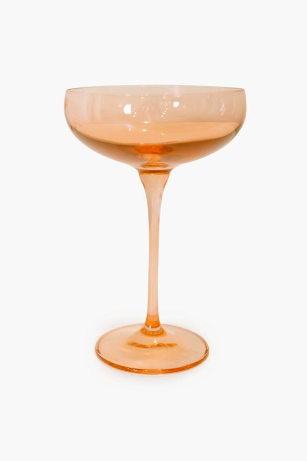 Blush Pink Champagne Coupe (Set of 6) For Discount