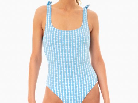 Deep Sky Blue Zala Nageur One Piece Hot on Sale