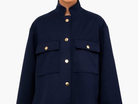 Navy Marant Shirt Jacket Cheap