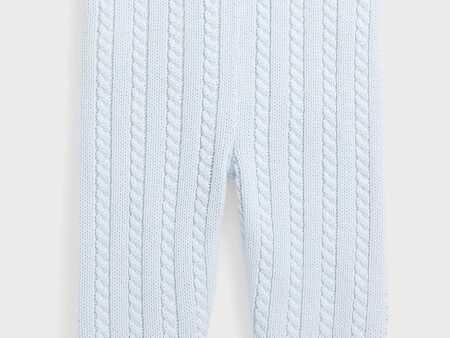 Beryl Blue Organic Cotton Sweater Pant Hot on Sale