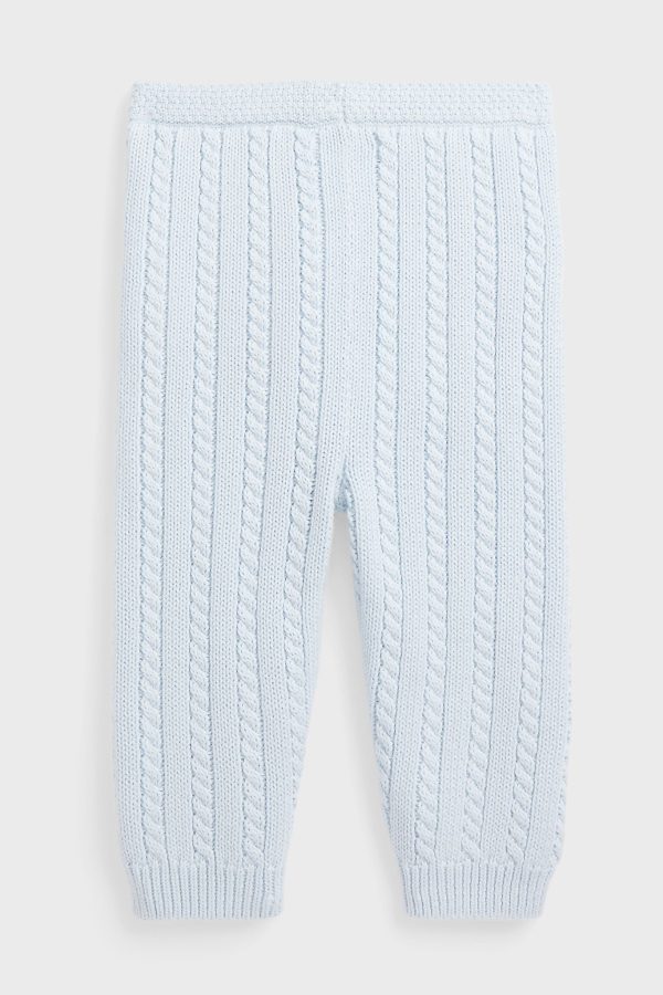 Beryl Blue Organic Cotton Sweater Pant Hot on Sale