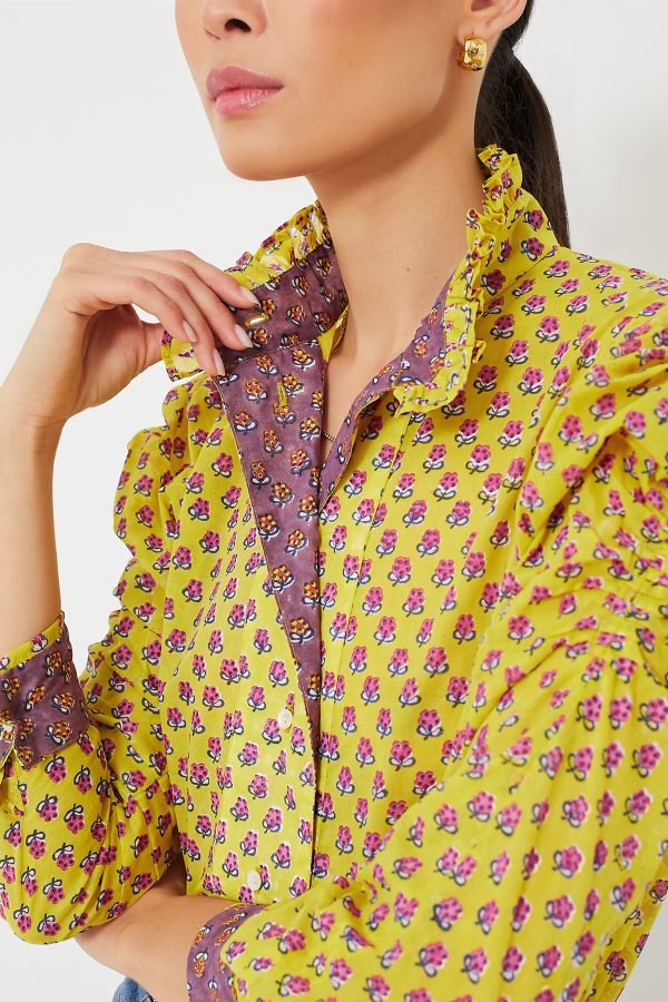 Yellow Magenta Wind Blouse on Sale