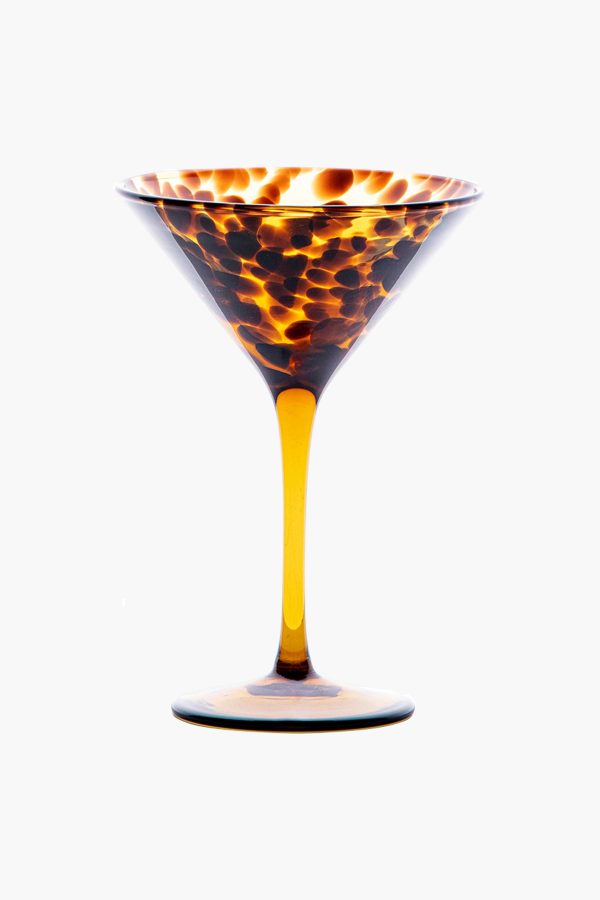 Puro Tortoiseshell Martini Glass Discount