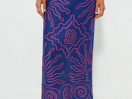 Oasis Azul Magda Skirt For Cheap