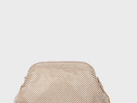 White Opal Diamante Doreen Clutch Fashion